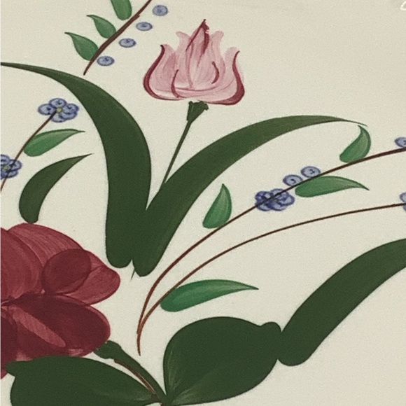 Southern Potteries Blue Ridge Hand Painted 12” Round Platter - Picture 6 of 14